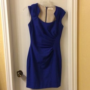 A royal blue Calvin Klein dress