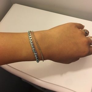 Silver chain bracelet