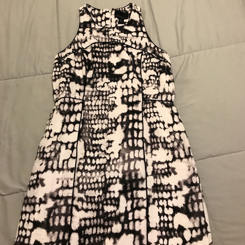 Cynthia Rowley linen raced back dress