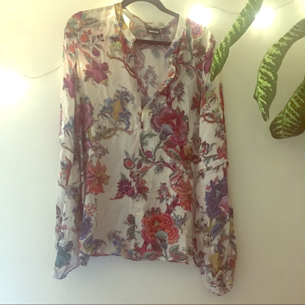 Just Cavalli embroidery print blouse 🥀