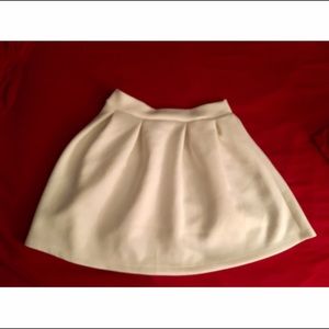 White bell shaped skirt
