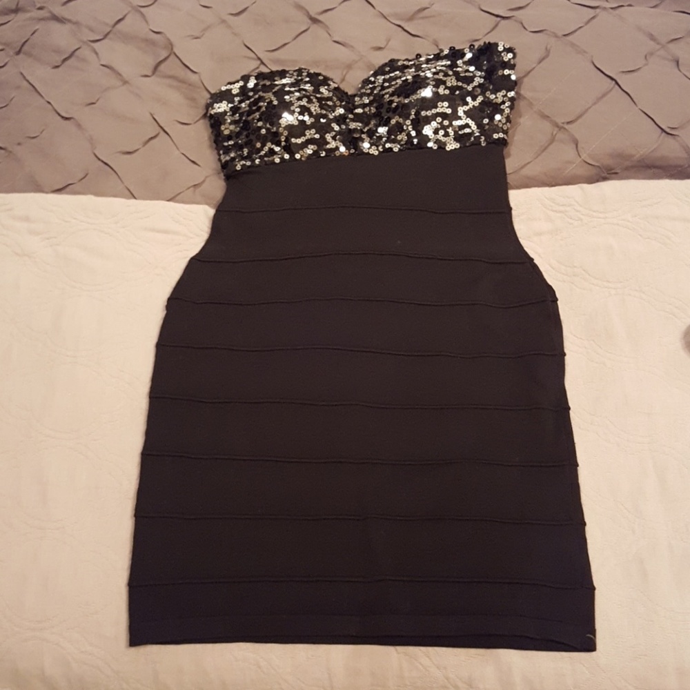 Frederick's Sequin top mini dress