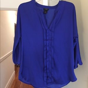 Purple Ann Taylor 3/4 Sleeve Blouse - Size Small