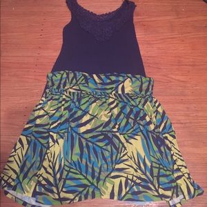 Lane Bryant skirt and tank top