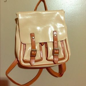Women backpack leather