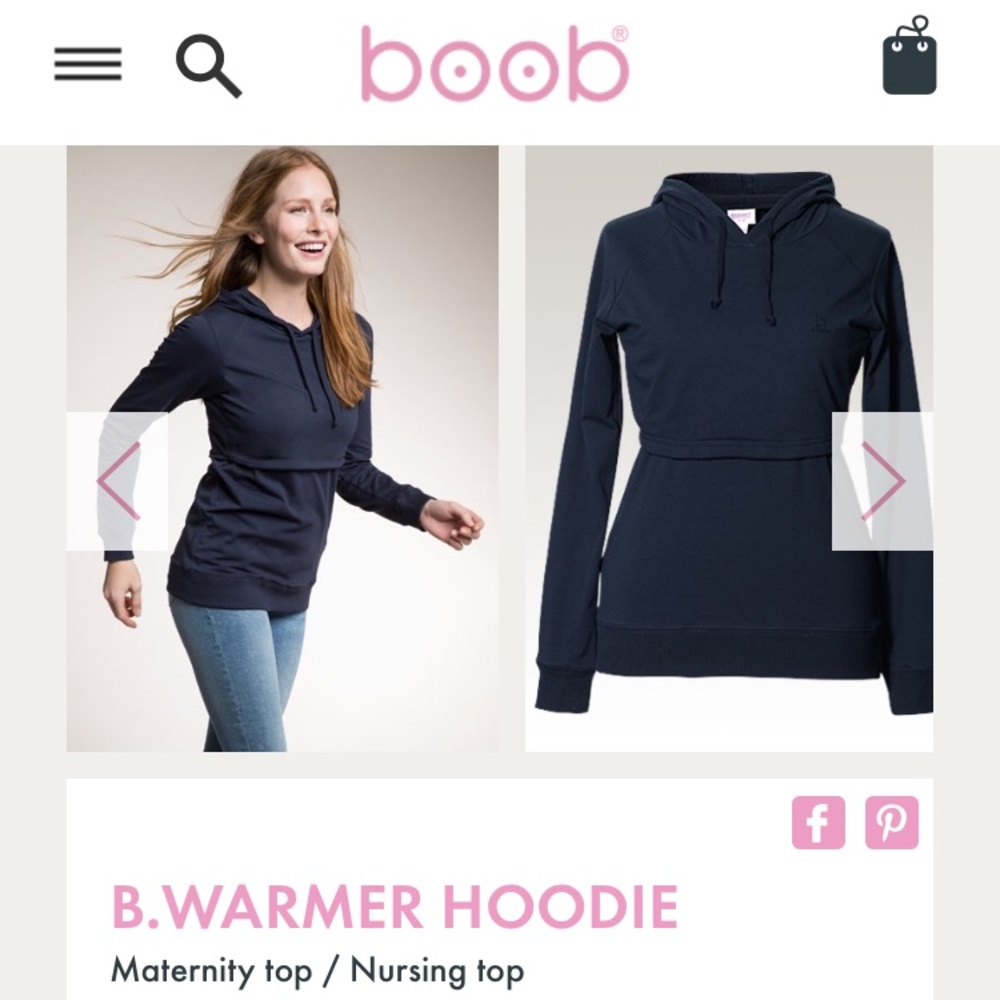 Boob design nursing hoodie sz M but fits like S/M