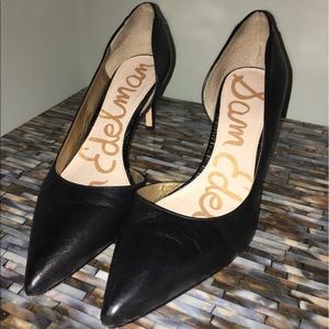 Sam Edelman black leather heels