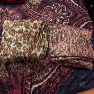 Metallic scarf bundle