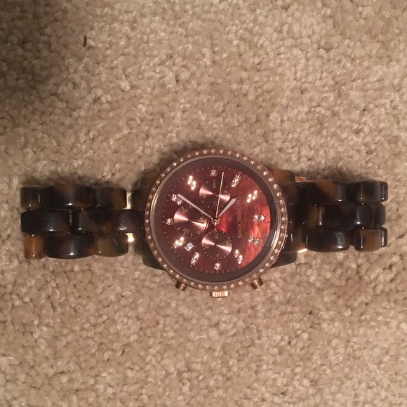 Michael Kors Jewelry - REDUCED PRICE Michael Kors Tortoise Watch