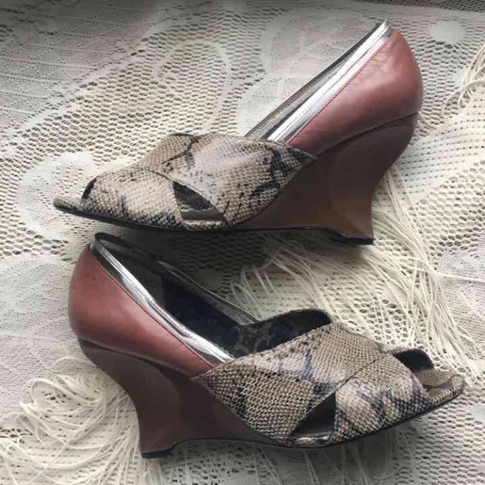 KENSIE Wedge Shoes Multi Color Mauve - Picture 1 of 4