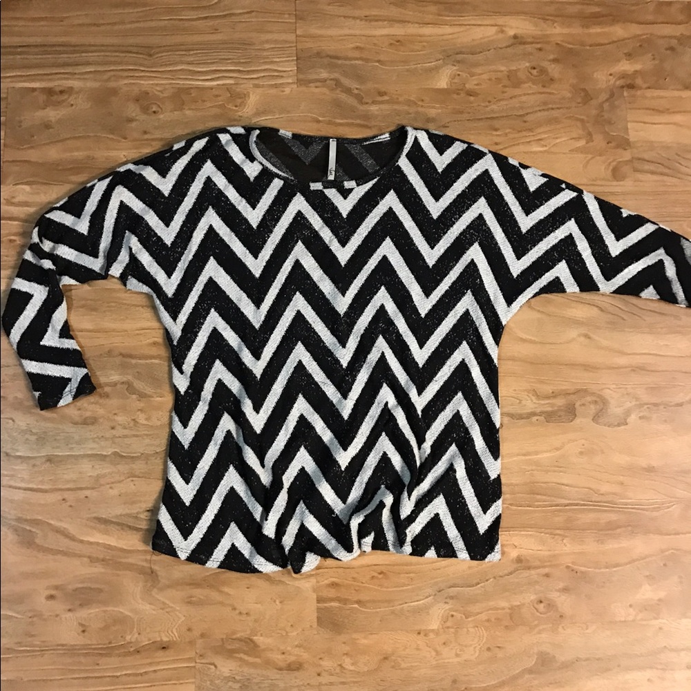 Boutique Chevron Blouse NWOT