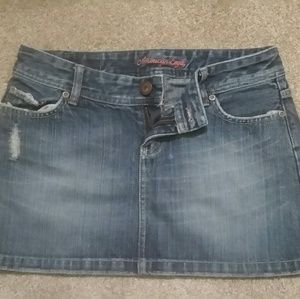 American Eagle Denim Mini Skirt Size 2