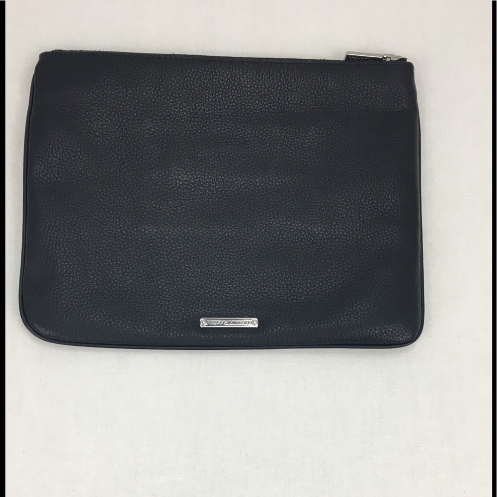 Rebecca Minkoff Leather Clutch Pouch - Black