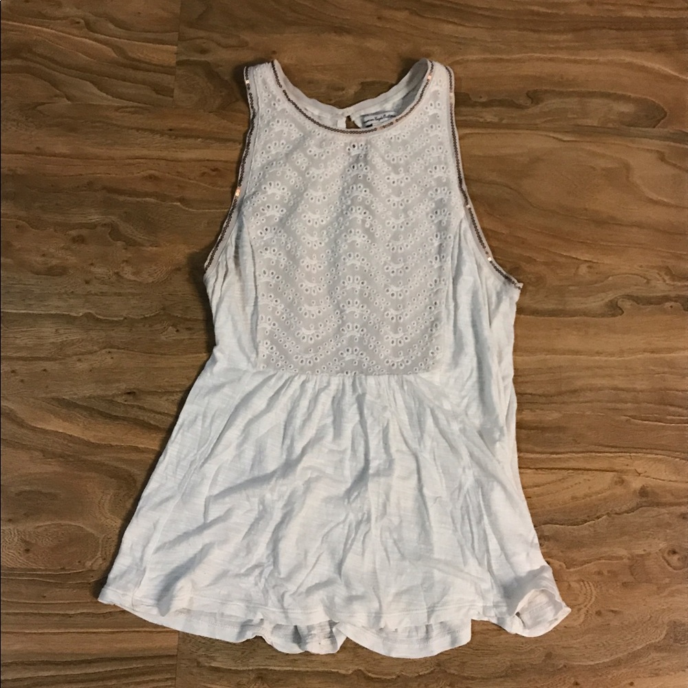 American Eagle White Blouse NWOT
