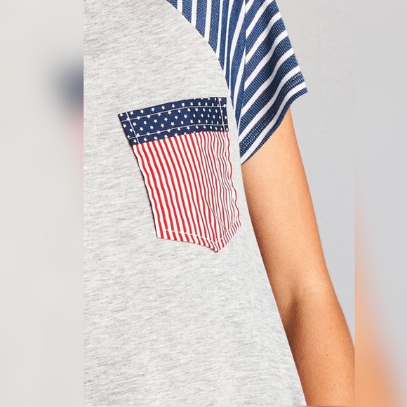 SALE💥🆕 🇺🇸PATRIOTIC FRENCH TERRY TEE🇺🇸 - Picture 4 of 6