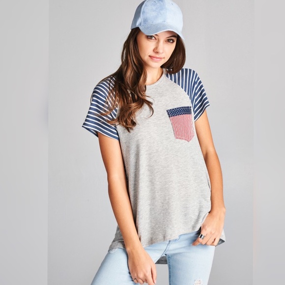 SALE💥🆕 🇺🇸PATRIOTIC FRENCH TERRY TEE🇺🇸 - Picture 5 of 6