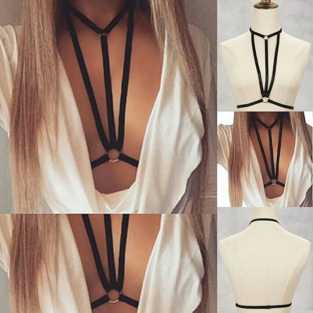 Harness Bra in Black