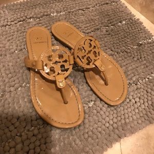Tory Burch patent leather Miller thong sandal