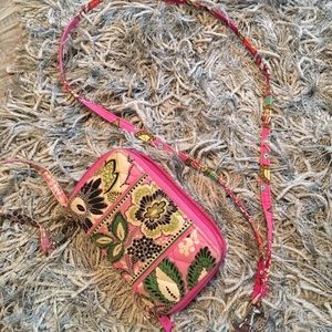 Vera Bradley wristlet and lanyard