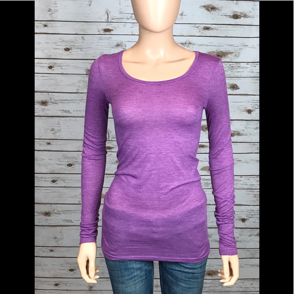 Purple Long Sleeve Stem Shirt