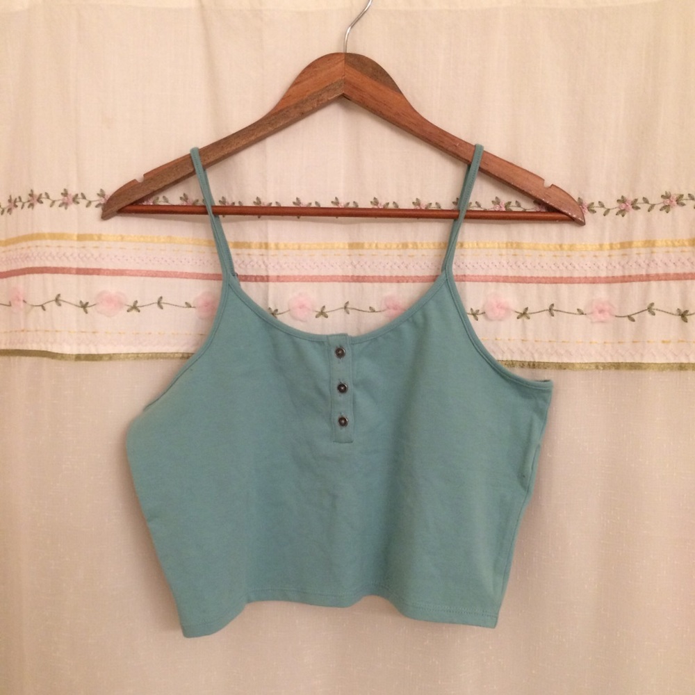 Teal Crop Top Camisole