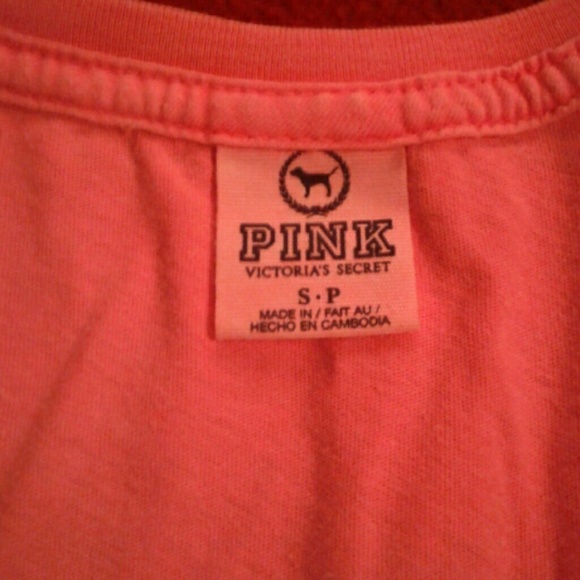 PINK Victoria's Secret Size small vneck tshirt - Picture 2 of 3