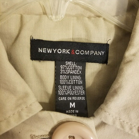 New York & Company Mini trench coat - Picture 3 of 4