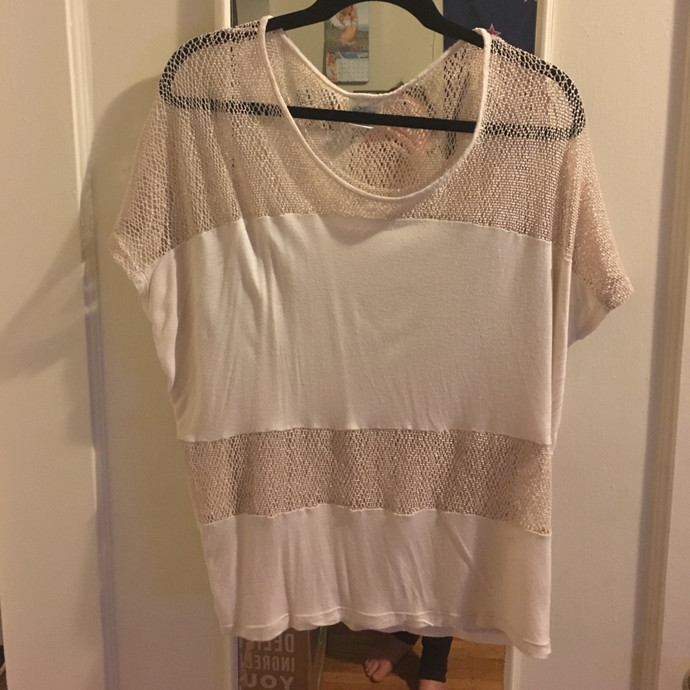 Mesh cut out tee