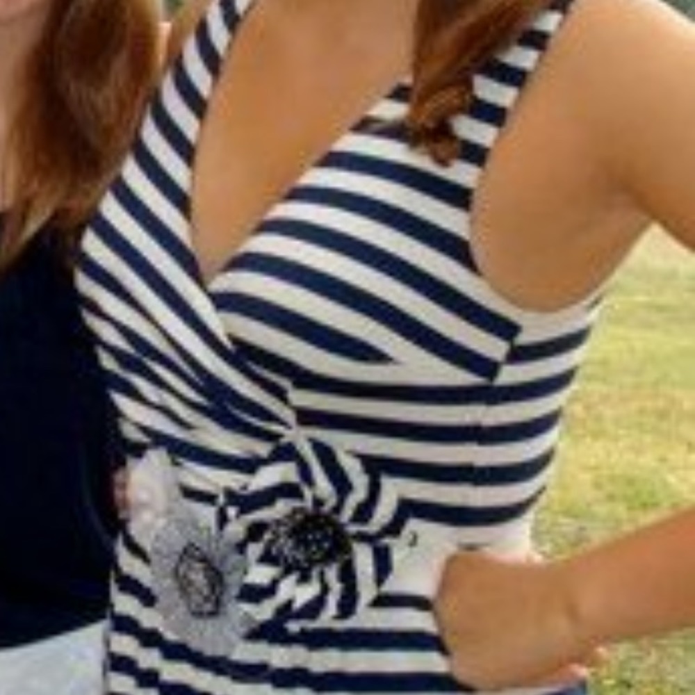 Retro pinup style striped dress