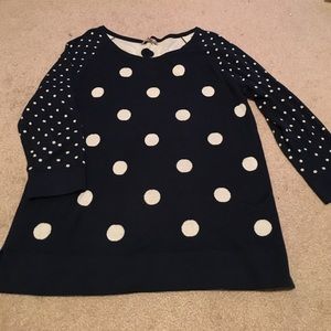 Banana republic polka dot sweater size medium!