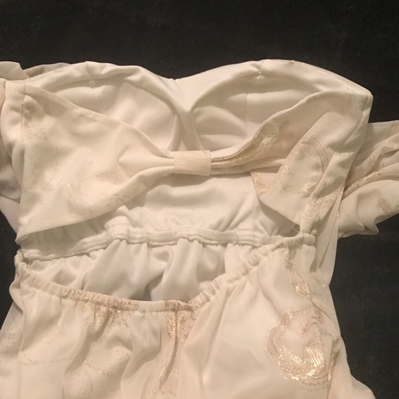 Off white and gold maxi dress - Picture 2 of 2