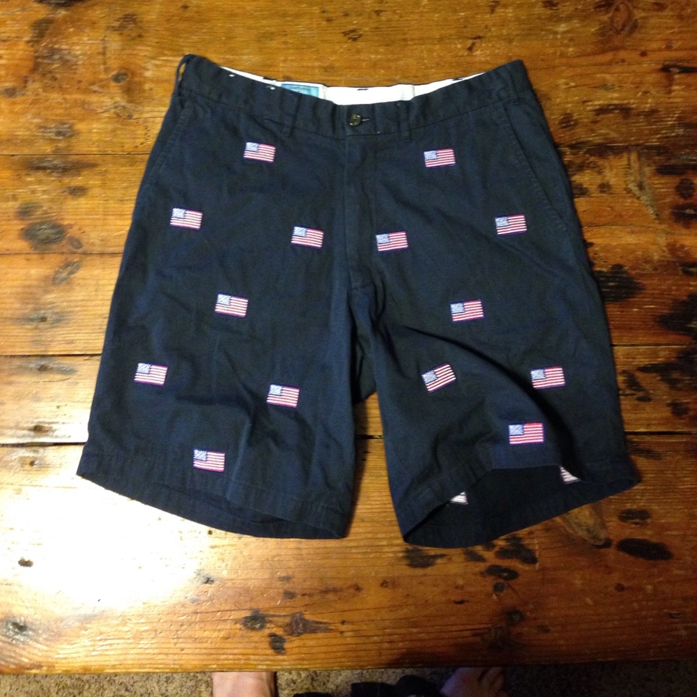 Castaway clothing shorts with American flags