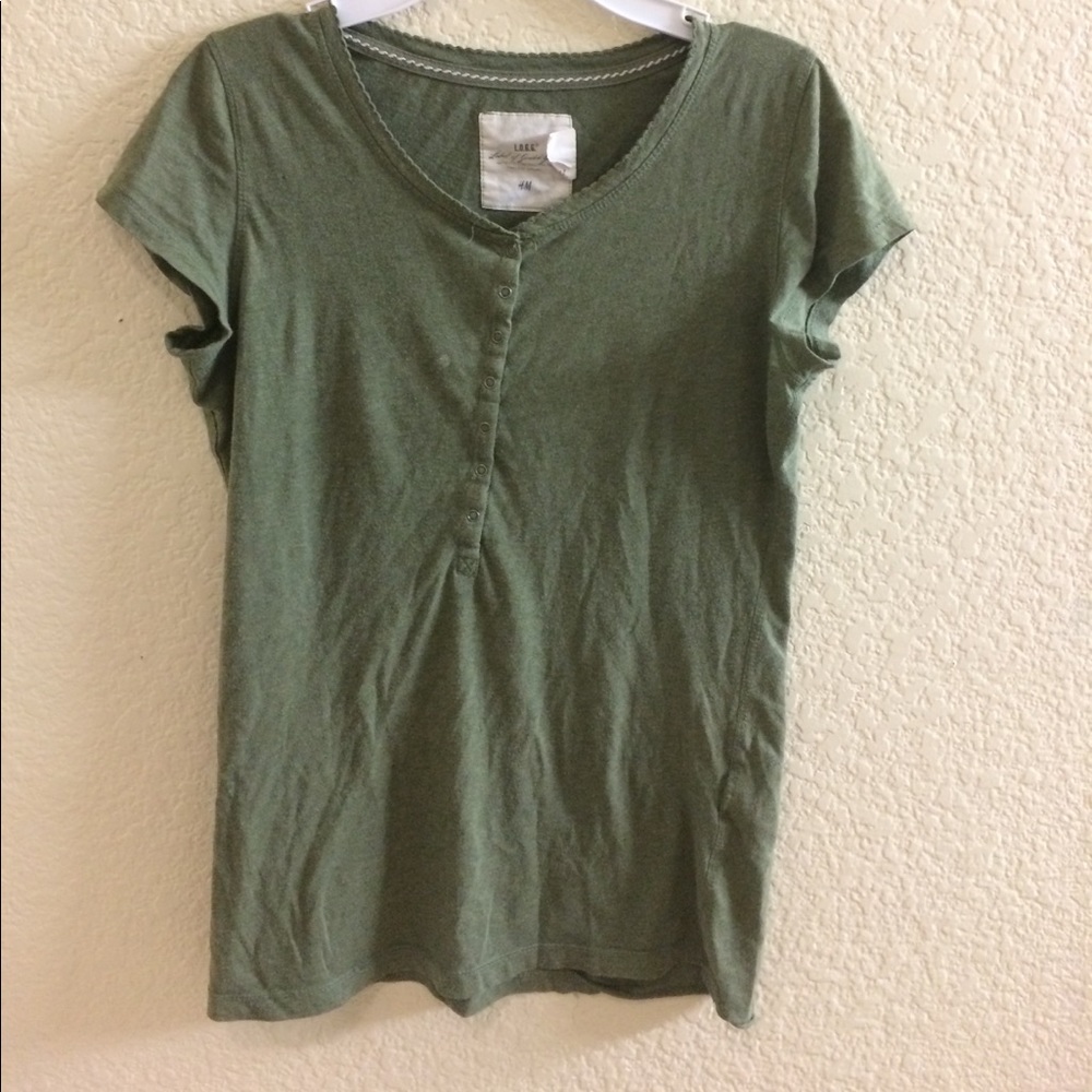 H&M Green Top Size Small