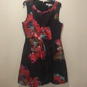 NWT Trina Turk Black Floral Dress