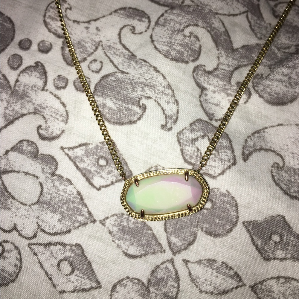 Kendra Scott Dylan Necklace White Iridescent