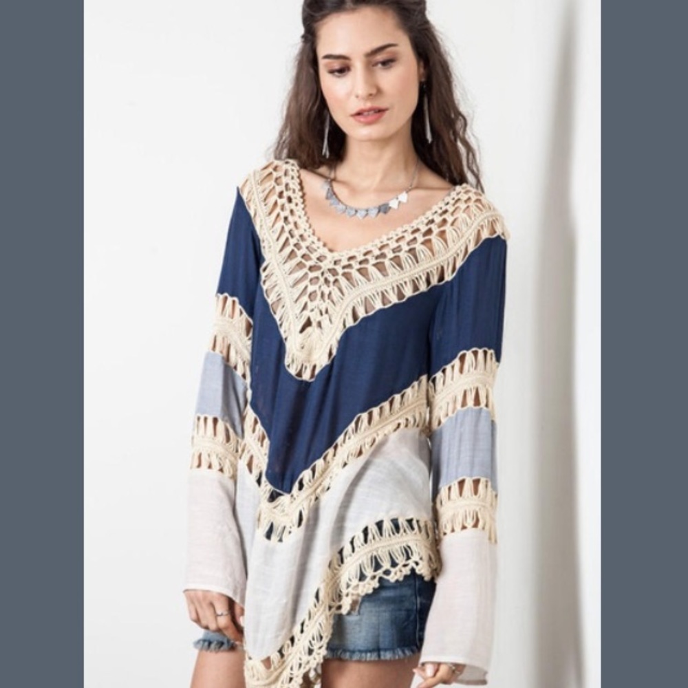 Gorgeous Knit Crochet Top!