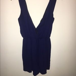 Navy blue romper