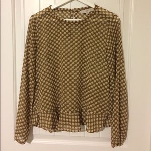 Peplum blouse by LOFT