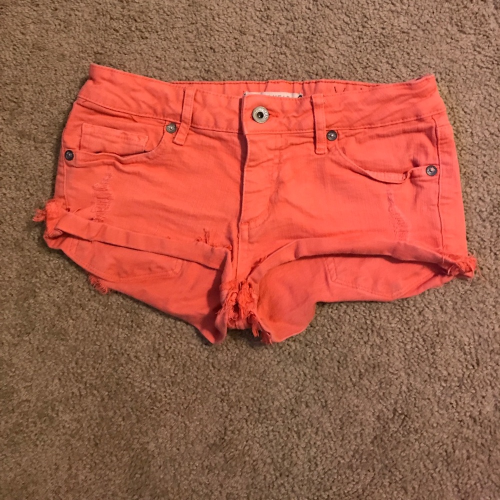 Pac Sun Bullhead bright orange shorts