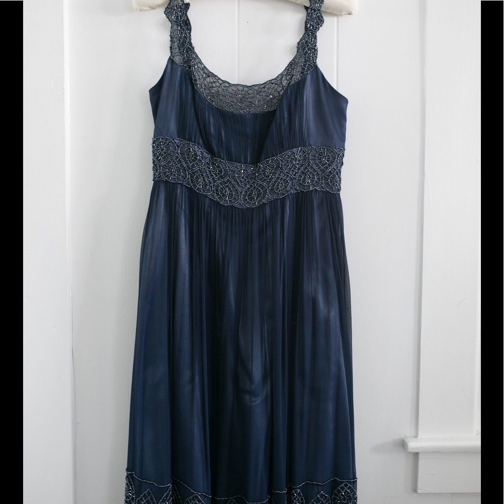 Navy beaded dress