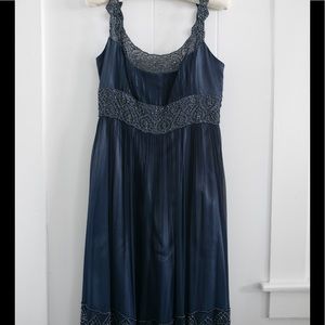 Navy beaded dress