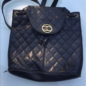 Authentic Vintage Chanel Backpack Stylish Handbag