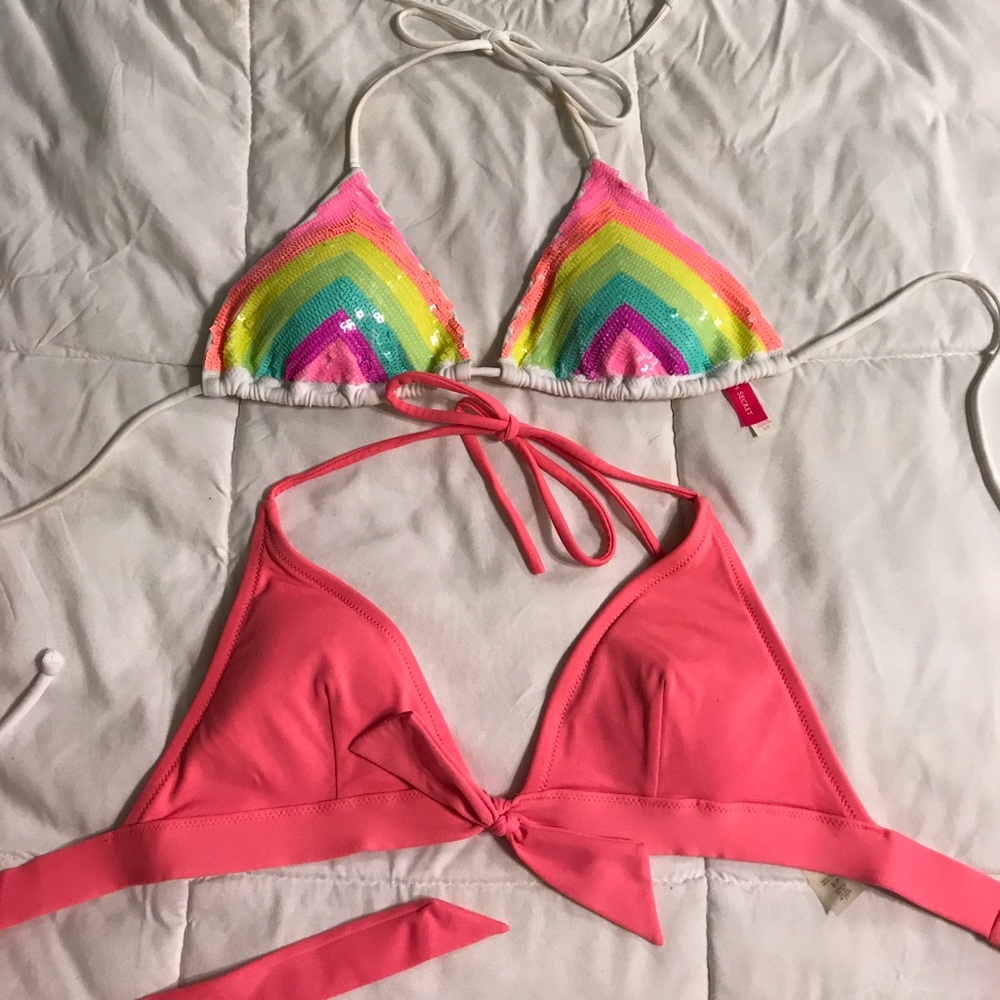 2 VICTORIA SECRET SWIM TOPS!!!