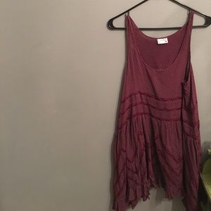Free People Maroon Slip dress