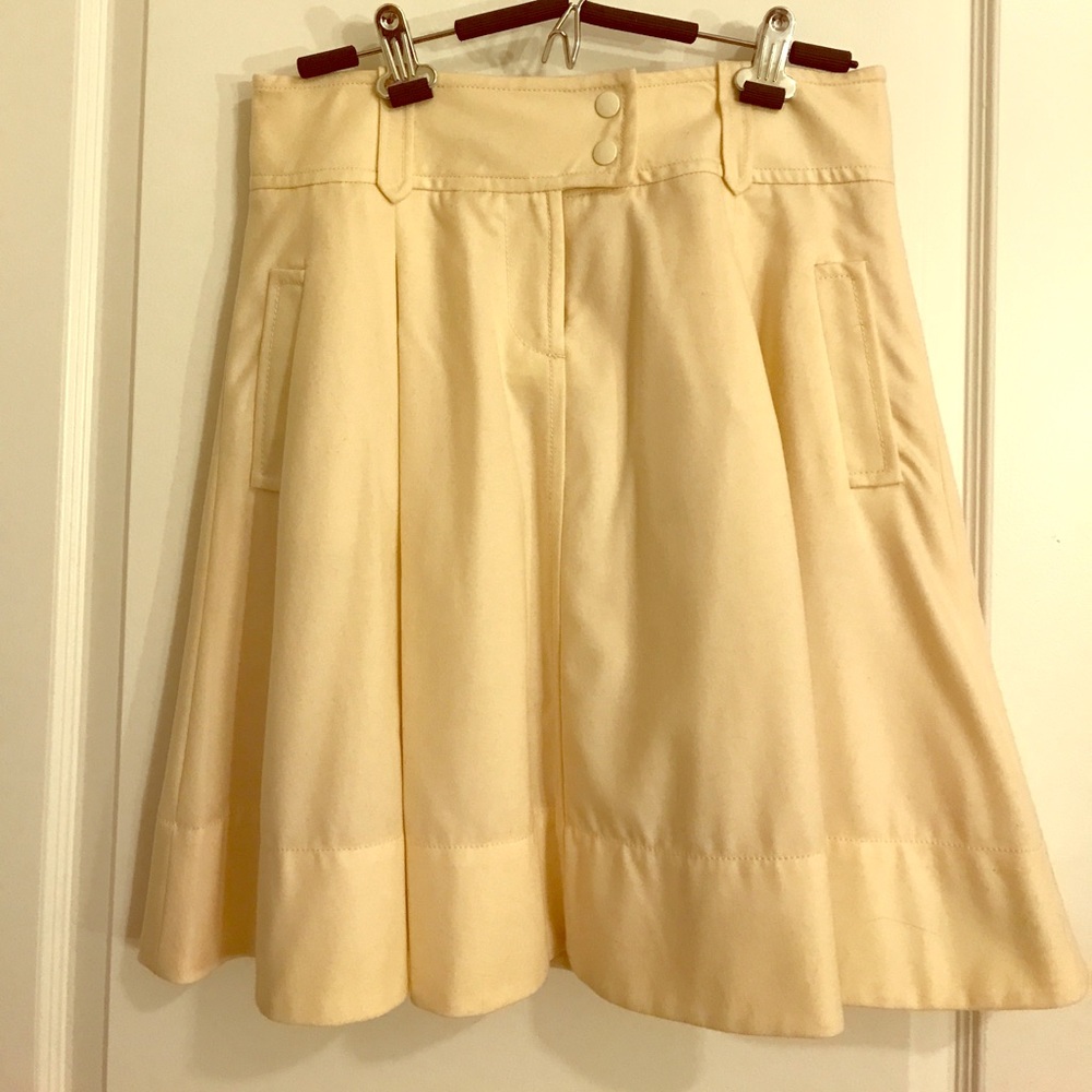 J. Crew Beige Wool Skirt