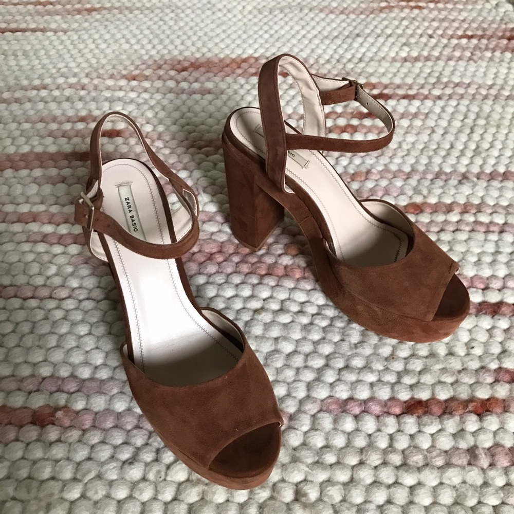 Sienna Suede Disco Platforms