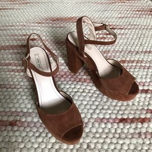 Sienna Suede Disco Platforms