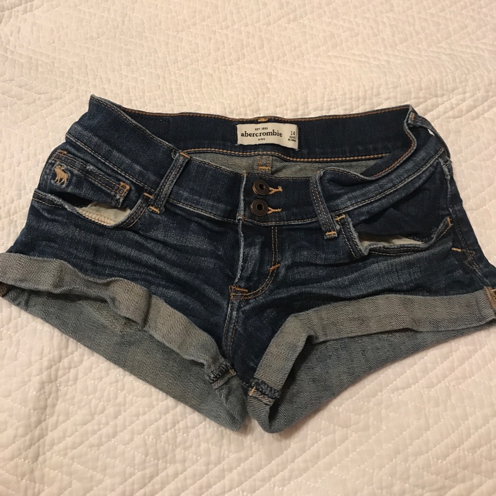 Abercrombie kids jean shorts