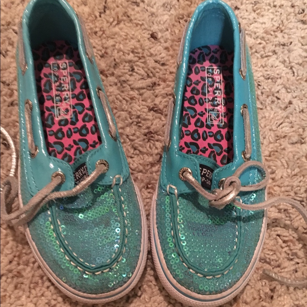 Sperry sequin girls shoes size 1