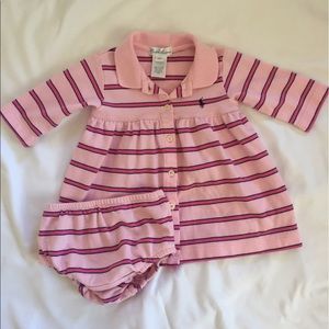 💋Sold💋Ralph Lauren Striped Polo Dress